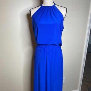 Ann Taylor LOFT Open Back Halter Maxi Dress
